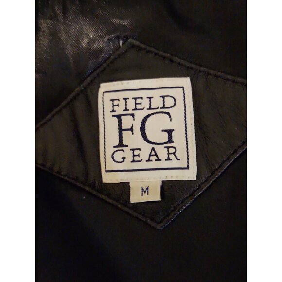 Field Gear Genuine Leather Coat Vtg Black Adult M Removable 3M Thinsulate Liner - Picture 13 of 16